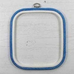Cadre Flexihoop carré 18 x 20 cm – Bleu - Nurge 