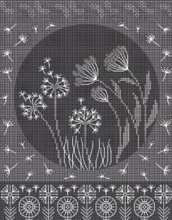 diagramme broderie gratuit - dandelion