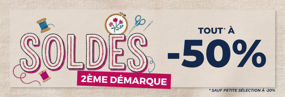 Soldes broderie et point de croix