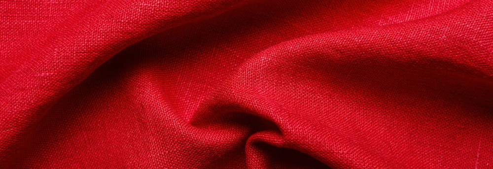 Tissu broderie Etamine rouge