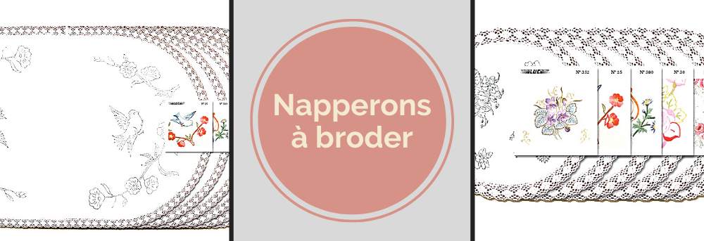 Napperons en broderie traditionnelle Univers Broderie