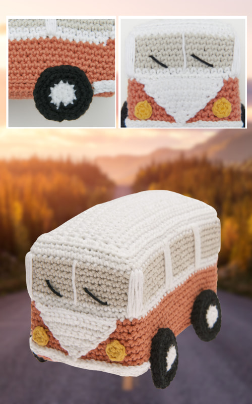 crochet tutoriel - van vintage peluche