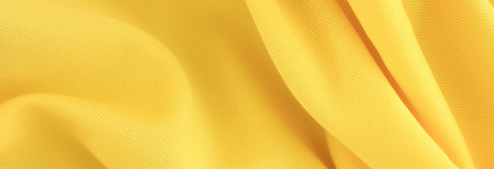 Tissu broderie Ada jaune